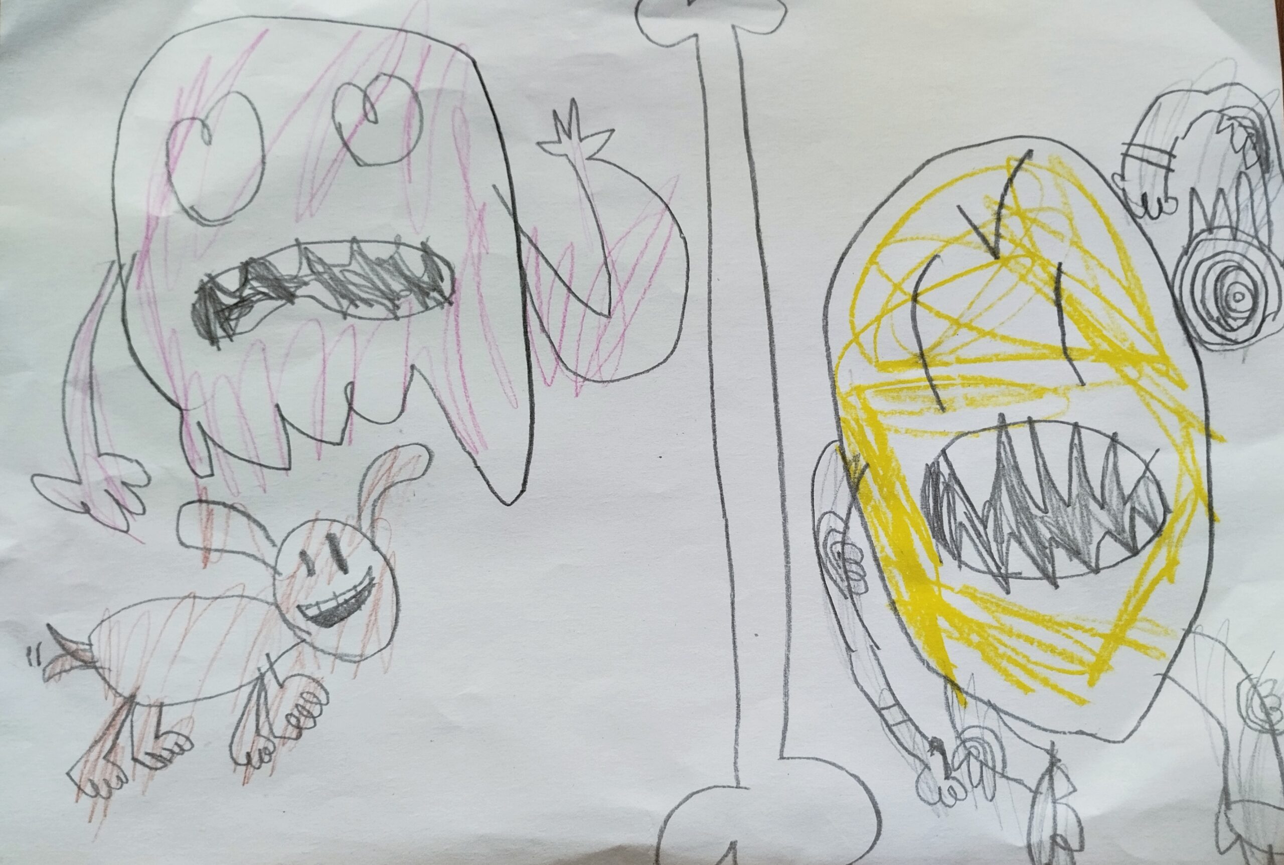 The Sour Cherry  vs.  Robot lemon and Super Luna & bone